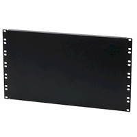 6U blank spacer designed to fill gaps in server racks for better organization.