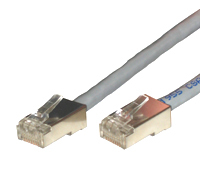 Gray STP cable, ideal for versatile network applications.