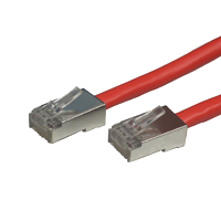 STP cable in red, designed to enhance network performance.