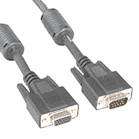 SVGA monitor cable with male connectors, designed for video output.