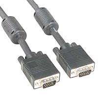 SVGA monitor cable with male-male connectors, suitable for versatile video setups.