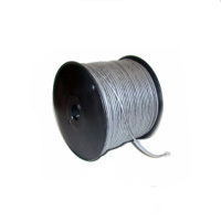 Close-up of bulk telephone cable, emphasizing its insulation and wire quality for optimal performance.