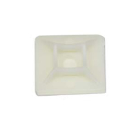 Adhesive tie mount for cable management, allows for secure attachment.