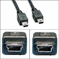 USB 2.0 mini 5-pin to mini 5-pin cable for data transfer and charging.