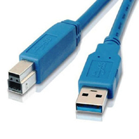 USB 3.0 A to B cable, designed for reliable data transfer with printers.