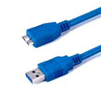 USB 3.0 A to micro B cable, suitable for fast charging and data transfer.