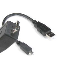 USB micro cable, designed for fast charging and data syncing.