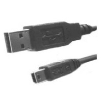USB mini B cable, ideal for connecting older electronics.