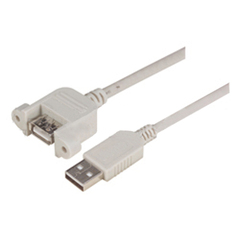 USB panel mount connector for easy access to USB ports.