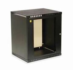 Another view of shallow depth wall cabinet for network equipment.