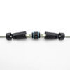 Cat6 outdoor coupler, RJ45, shielded, straight, female to female.