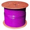 Cat 6 plenum-rated STP cable, 1000 ft reel, violet color.