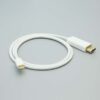 USB C to DisplayPort cable, male to male, 3ft length, white color.